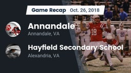 Recap: Annandale  vs. Hayfield Secondary School 2018