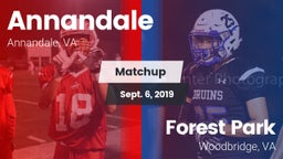 Matchup: Annandale High vs. Forest Park  2019