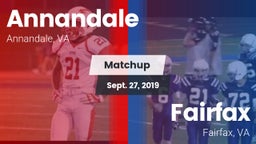 Matchup: Annandale High vs. Fairfax  2019