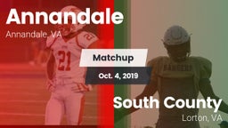 Matchup: Annandale High vs. South County  2019