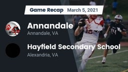 Recap: Annandale  vs. Hayfield Secondary School 2021