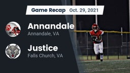 Recap: Annandale  vs. Justice  2021
