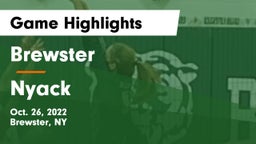 Brewster  vs Nyack  Game Highlights - Oct. 26, 2022