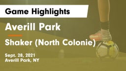 Averill Park  vs Shaker  (North Colonie) Game Highlights - Sept. 28, 2021