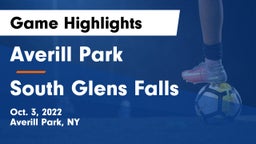 Averill Park  vs South Glens Falls  Game Highlights - Oct. 3, 2022