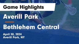 Averill Park  vs Bethlehem Central  Game Highlights - April 30, 2024