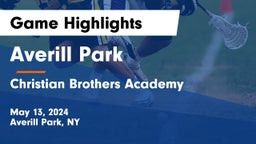 Averill Park  vs Christian Brothers Academy Game Highlights - May 13, 2024