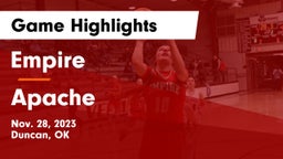 Empire  vs Apache  Game Highlights - Nov. 28, 2023