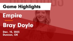 Empire  vs Bray Doyle Game Highlights - Dec. 15, 2023