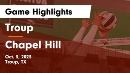 Troup  vs Chapel Hill  Game Highlights - Oct. 3, 2023