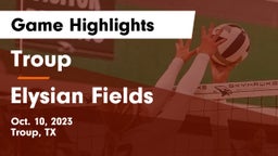 Troup  vs Elysian Fields  Game Highlights - Oct. 10, 2023