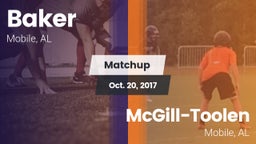 Matchup: Baker  vs. McGill-Toolen  2017