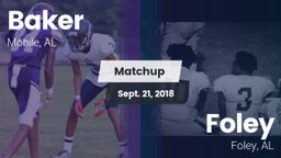 Matchup: Baker  vs. Foley  2018