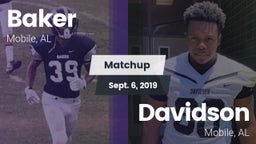 Matchup: Baker  vs. Davidson  2019