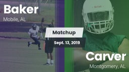 Matchup: Baker  vs. Carver  2019