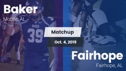 Matchup: Baker  vs. Fairhope  2019