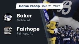Recap: Baker  vs. Fairhope  2022
