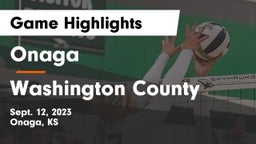Onaga  vs Washington County  Game Highlights - Sept. 12, 2023