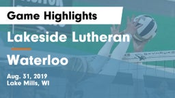 Lakeside Lutheran  vs Waterloo  Game Highlights - Aug. 31, 2019
