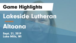 Lakeside Lutheran  vs Altoona  Game Highlights - Sept. 21, 2019