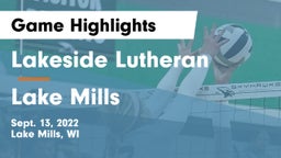 Lakeside Lutheran  vs Lake Mills  Game Highlights - Sept. 13, 2022