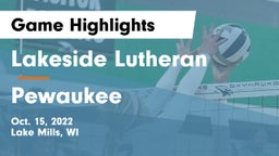 Lakeside Lutheran  vs Pewaukee  Game Highlights - Oct. 15, 2022