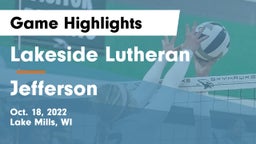 Lakeside Lutheran  vs Jefferson  Game Highlights - Oct. 18, 2022