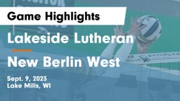 Lakeside Lutheran  vs New Berlin West  Game Highlights - Sept. 9, 2023