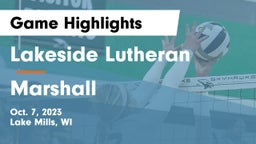 Lakeside Lutheran  vs Marshall  Game Highlights - Oct. 7, 2023