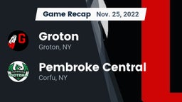 Recap: Groton  vs. Pembroke Central 2022