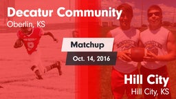 Matchup: Decatur Community vs. Hill City  2016