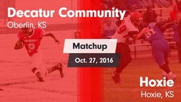 Matchup: Decatur Community vs. Hoxie  2016