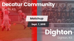 Matchup: Decatur Community vs. Dighton  2018