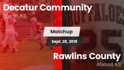 Matchup: Decatur Community vs. Rawlins County  2018
