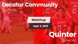 Matchup: Decatur Community vs. Quinter  2019