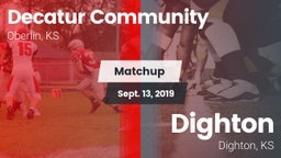 Matchup: Decatur Community vs. Dighton  2019