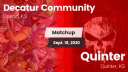 Matchup: Decatur Community vs. Quinter  2020
