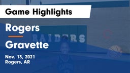 Rogers  vs Gravette  Game Highlights - Nov. 13, 2021