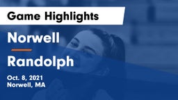 Norwell  vs Randolph  Game Highlights - Oct. 8, 2021