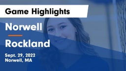Norwell  vs Rockland   Game Highlights - Sept. 29, 2022