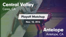 Matchup: Central Valley High  vs. Antelope  2016