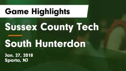 Sussex County Tech  vs South Hunterdon  Game Highlights - Jan. 27, 2018