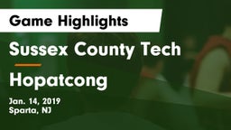 Sussex County Tech  vs Hopatcong  Game Highlights - Jan. 14, 2019
