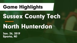 Sussex County Tech  vs North Hunterdon  Game Highlights - Jan. 26, 2019