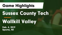 Sussex County Tech  vs Wallkill Valley  Game Highlights - Feb. 4, 2019