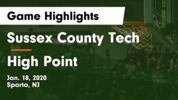 Sussex County Tech  vs High Point  Game Highlights - Jan. 18, 2020