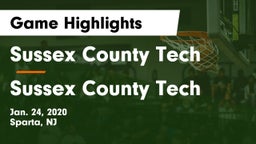 Sussex County Tech  vs Sussex County Tech  Game Highlights - Jan. 24, 2020