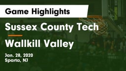Sussex County Tech  vs Wallkill Valley  Game Highlights - Jan. 28, 2020