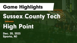 Sussex County Tech  vs High Point  Game Highlights - Dec. 20, 2023