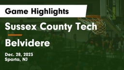 Sussex County Tech  vs Belvidere  Game Highlights - Dec. 28, 2023